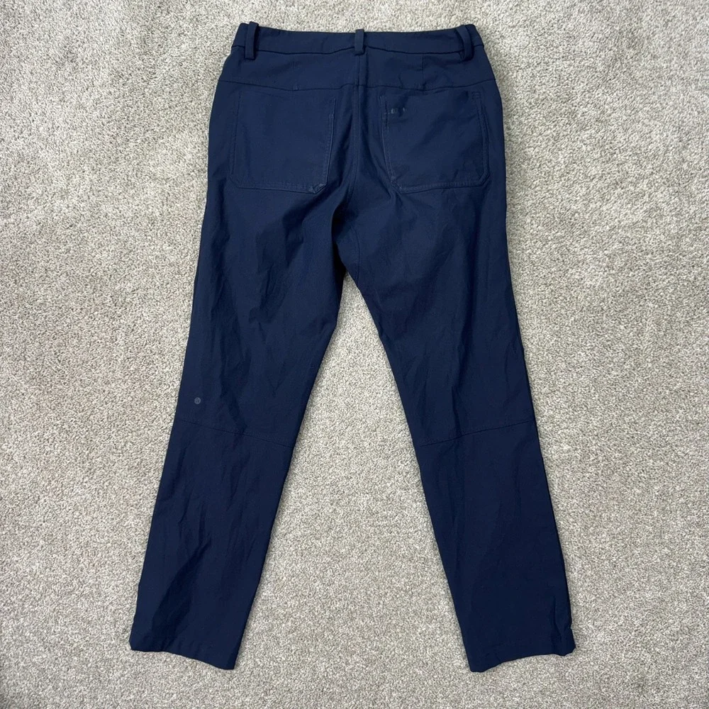 Lululemon ABC Slim Fit Pants Mens 30x29 Navy Blue Warpstreme Performance Chino